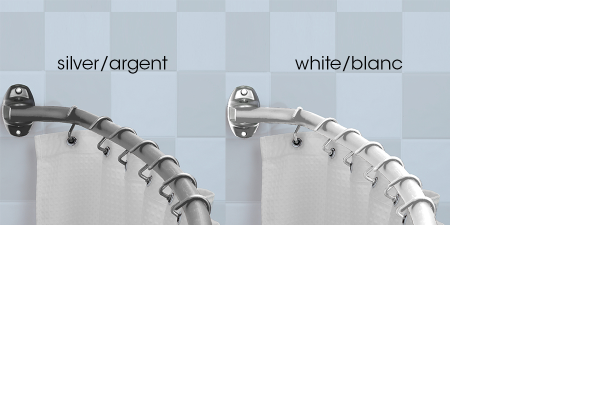 Fyne - Tringle à rideau de douche incurvée | Assortie