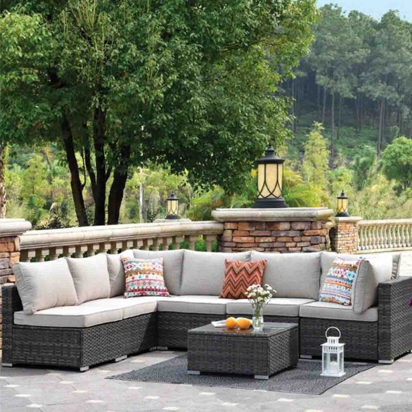 Sol Del Mare - 7pcs Outdoor Sectional Set With Cushion