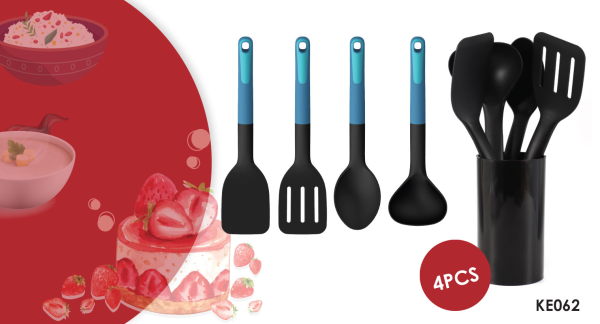 À La Cuisine - 4 Pcs Kitchen Tool Set With Holder