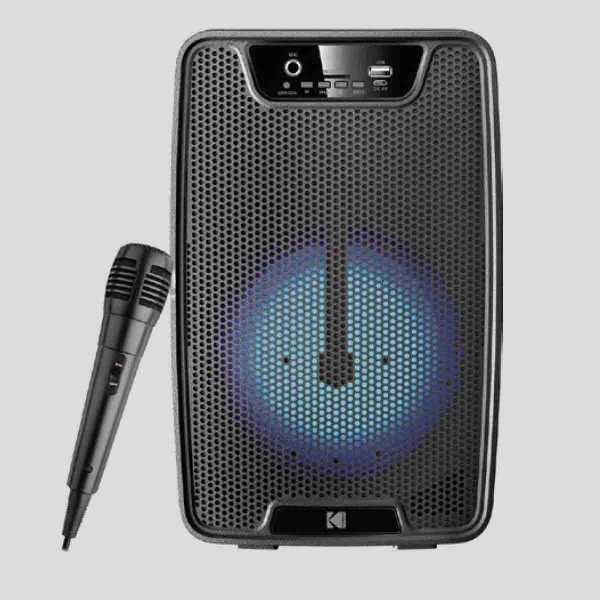 Kodak 6.5in Bluetooth Enceinte Karaoké Avec Lumières Led