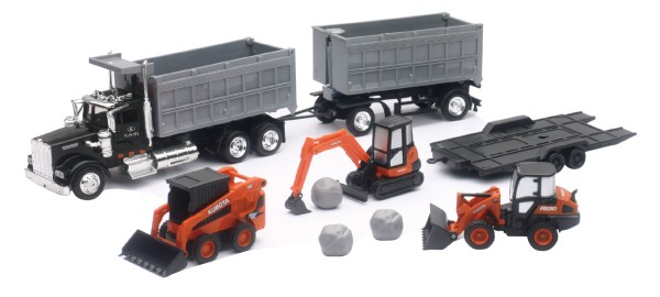 Kubota - Construction Vehicles with Dump Truck Set