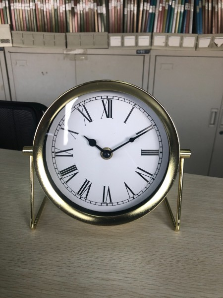 Horloge de table or/blanc