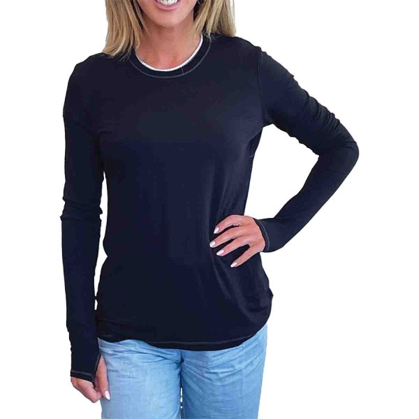3/4 Sleeve Solid Top