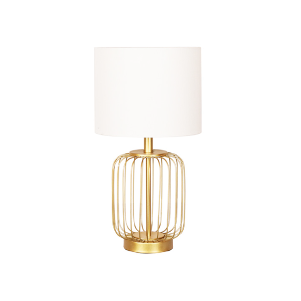 Table Lamp Gold Cage