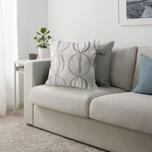 Cushion Taupe Palermo Jacquard