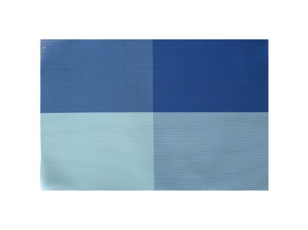 Placemat Pk4 Blue Checkered