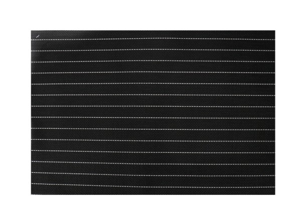 Placemat Pk 4 Blk Stripe Checkered