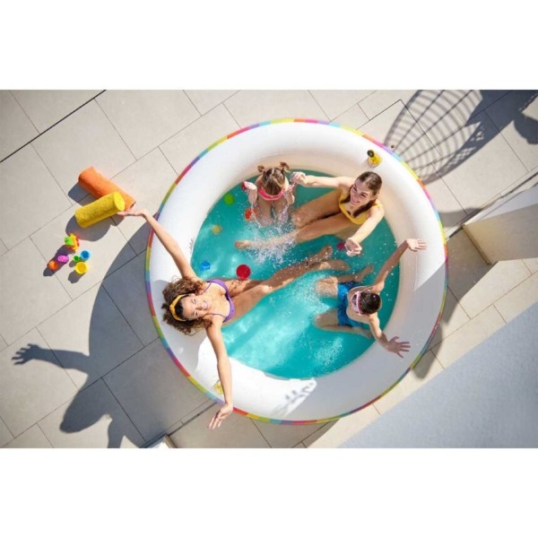 Bestway® Rainbow Dreams™ Round Inflatable Family Pool 2.06 m x 2.06 m x 51 cm