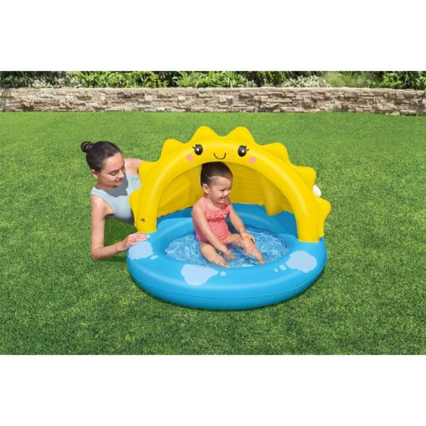 Bestway® Pataugeoire gonflable ombragée ''Sunny Days™'' 1,01 m x 97 cm x 71 cm