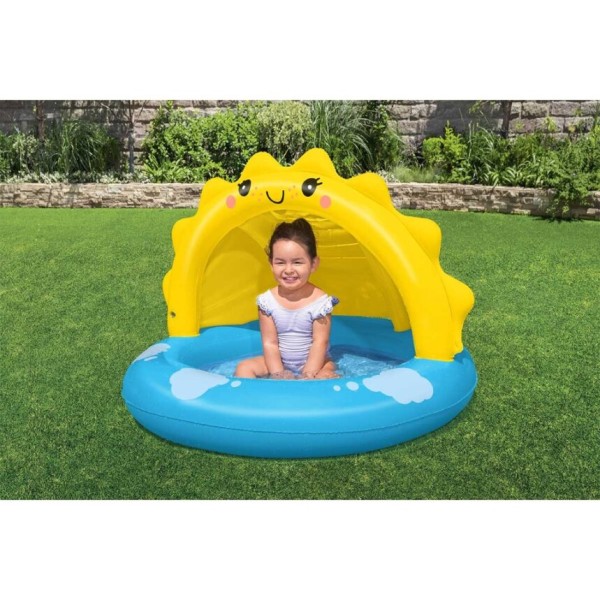 Bestway® Pataugeoire gonflable ombragée ''Sunny Days™'' 1,01 m x 97 cm x 71 cm