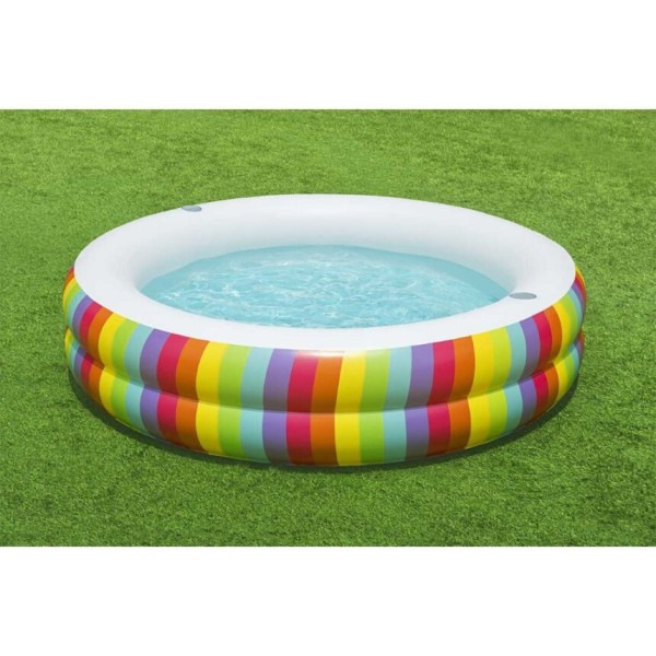 Bestway® Rainbow Dreams™ Round Inflatable Family Pool 2.06 m x 2.06 m x 51 cm