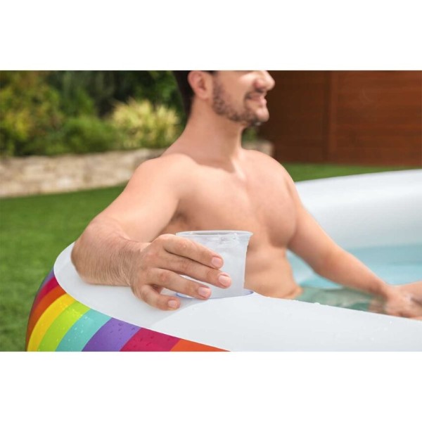 Bestway® Rainbow Dreams™ Round Inflatable Family Pool 2.06 m x 2.06 m x 51 cm