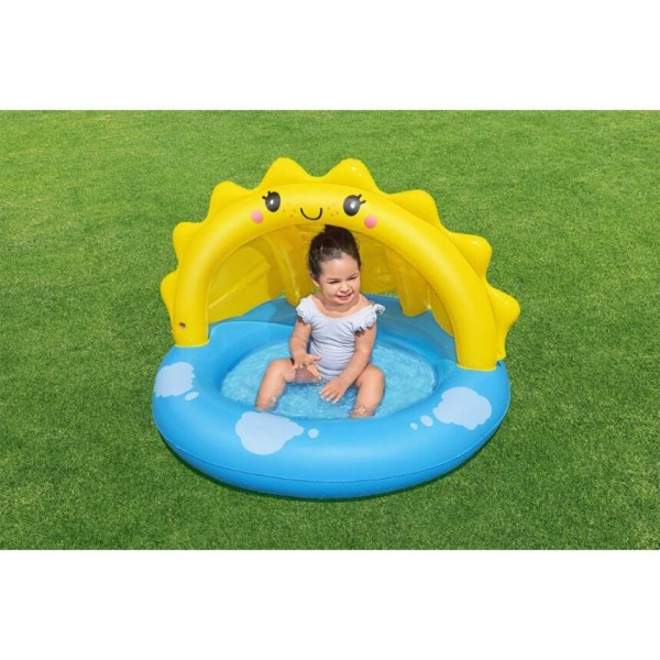 Bestway® Pataugeoire gonflable ombragée ''Sunny Days™'' 1,01 m x 97 cm x 71 cm