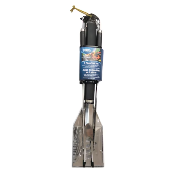 Ensemble d'outils de barbecue en acier inoxydable 3 pièces
