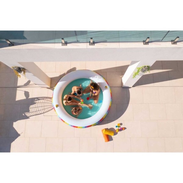 Bestway® Rainbow Dreams™ Round Inflatable Family Pool 2.06 m x 2.06 m x 51 cm