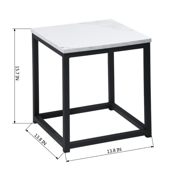 Table d'appoint Facto avec cadre en acier