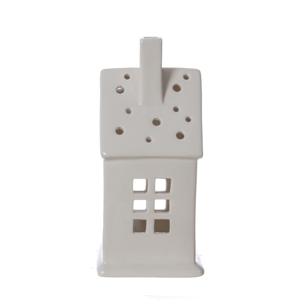 Ceramic House White 8.3x7.6x17cm