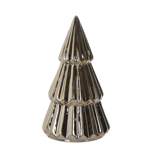 CERAMIC GOLD TREE 10.5x10.5x17.5