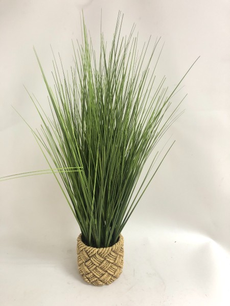 Herbe Pvc Dans Pot Céramique 11.43x11.43x71