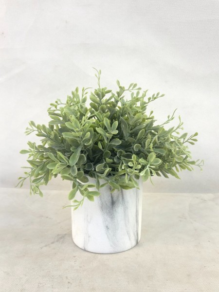 Pot en papier aspect marbré herbe 10.16x10.16x21.59