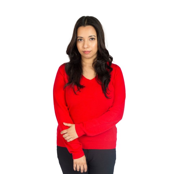 V Neck Soft Acrylic Sweater