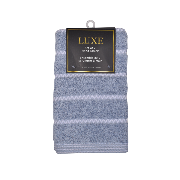 Luxe - 2pc Hand Towels 16x20