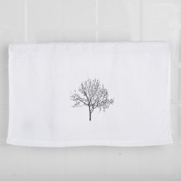 Serviette 2 pièces Trees / Blanc
