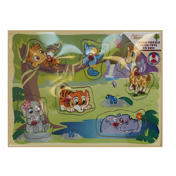 Wooden Puzzle In Display