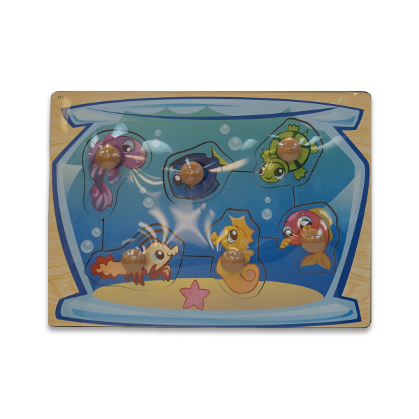 Puzzle Wooden Easy Grab 8 Pcs In Display