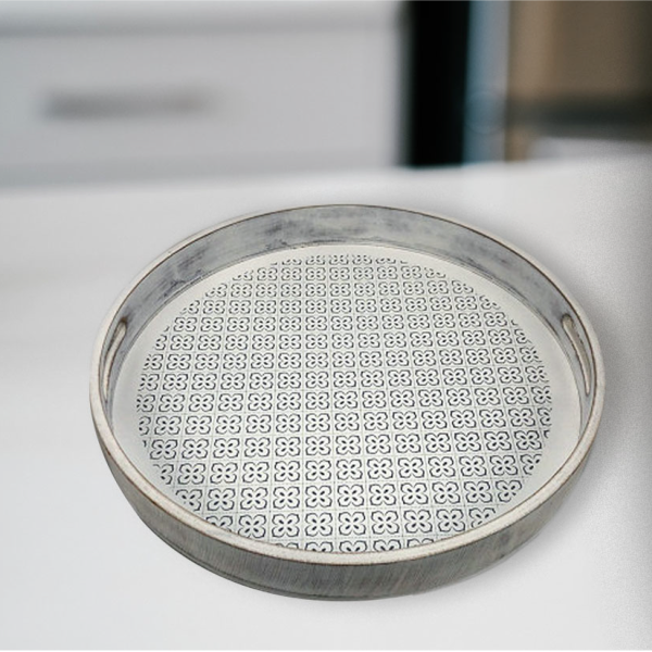 Decor Tray White 38x38x4.5