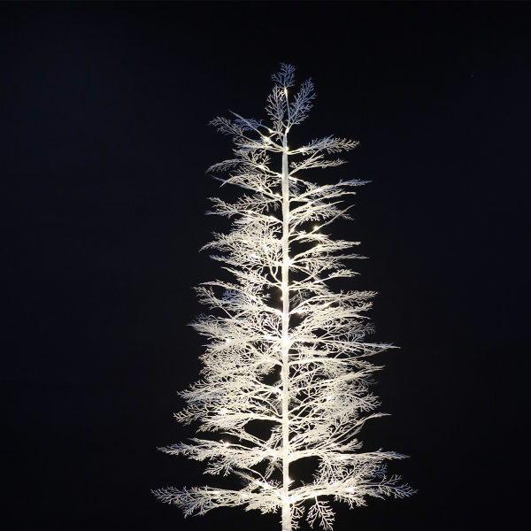 Sapin de Noël blanc 120L blanc chaud