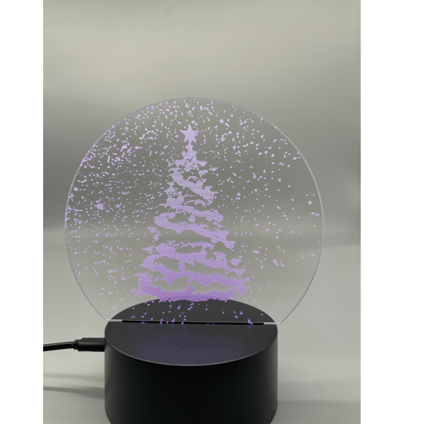 WATTSON - 3d Illusion Lamp 7 Colors Battery & Usb Charger
