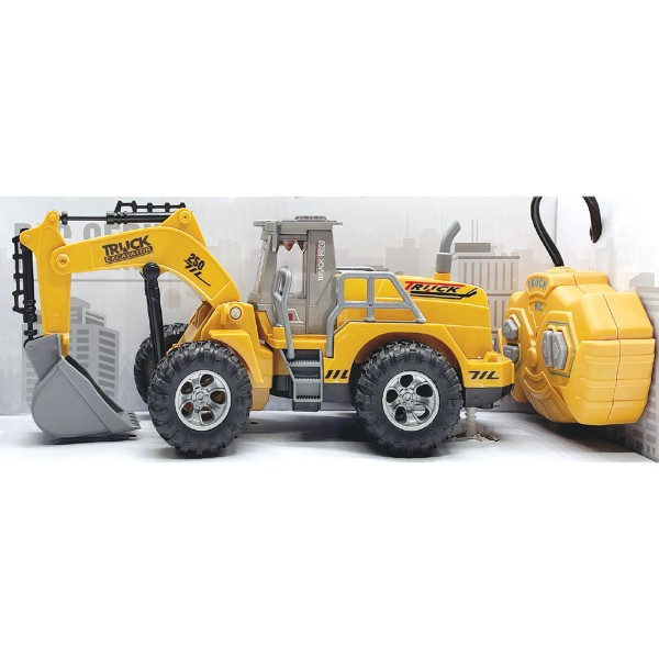 Camion d'ingénierie R/c 4 canaux avec excavateur léger