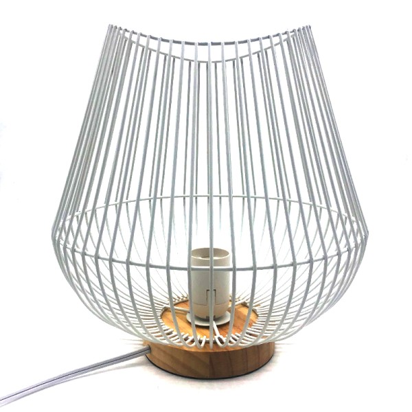 White Metal Wire Lamp