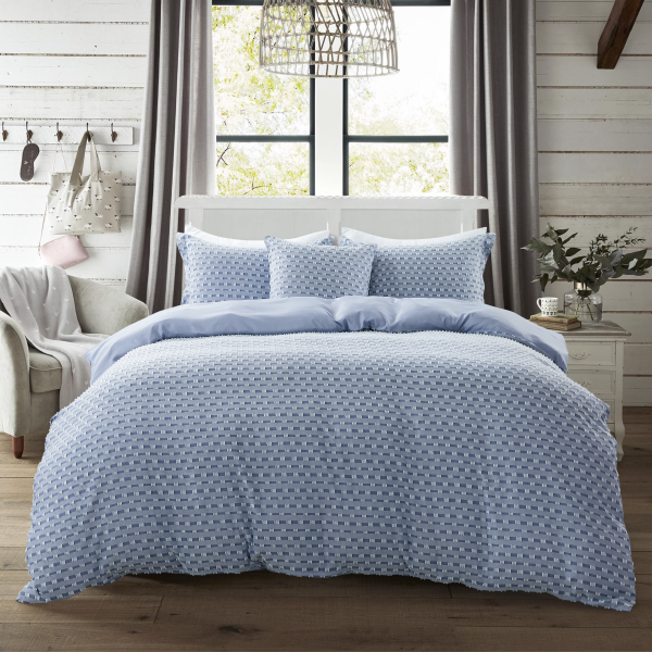 Flocked 3pcs Duvet Cover Set