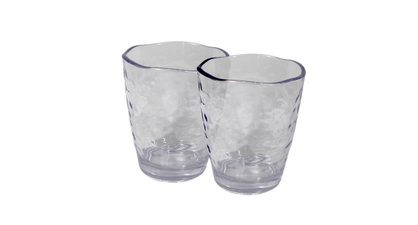 Tumblers Acrylic Organic Hammered