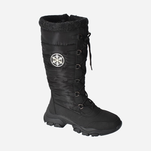 Lace Up Winter Boot With Side