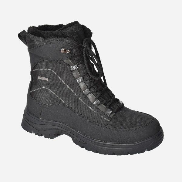 Waterproof Lace Up Boot With Ice Grips