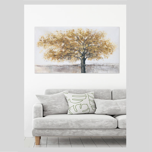 Arbre abstrait en toile