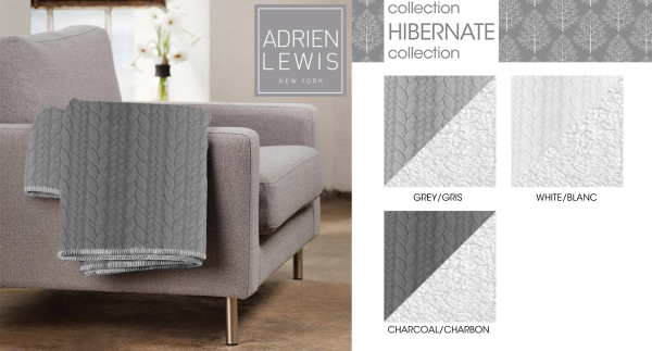 Hibernate Nilson Braided Throw with Sherpa Reverse