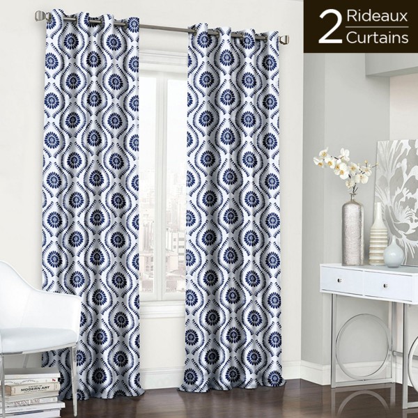 Valencia - Set of 2 Printed Blackout Grommet Top Panels - 54