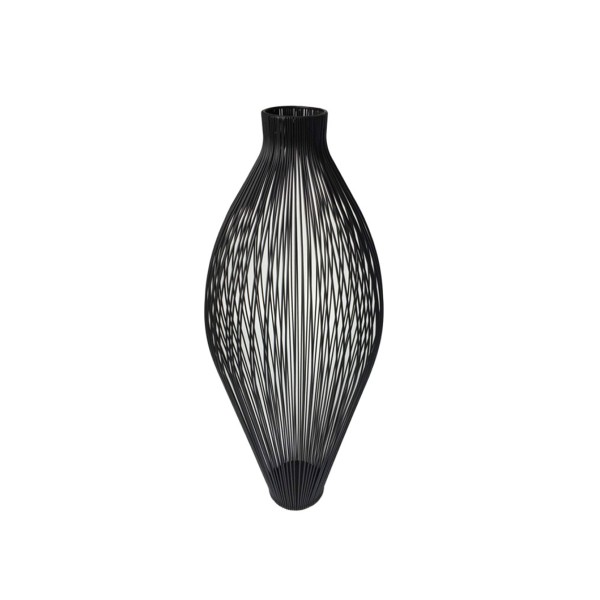 Metal Wire Vase Black