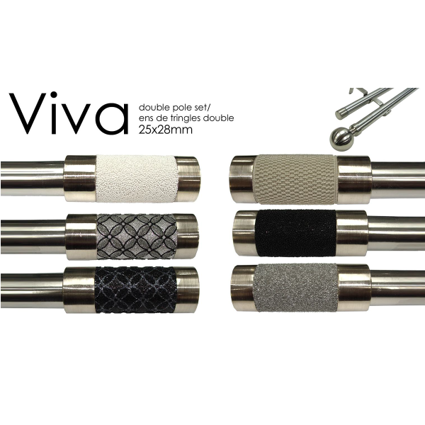 Viva- Ensemble de poteaux doubles