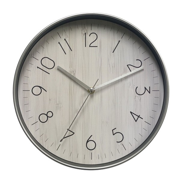 Light Wood Grain Wall Clock