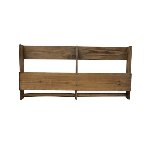 Wooden Wall Rack With Hooks
