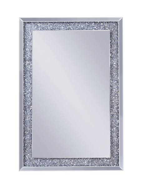 Oliver Miroir argenté avec cristal écrasé