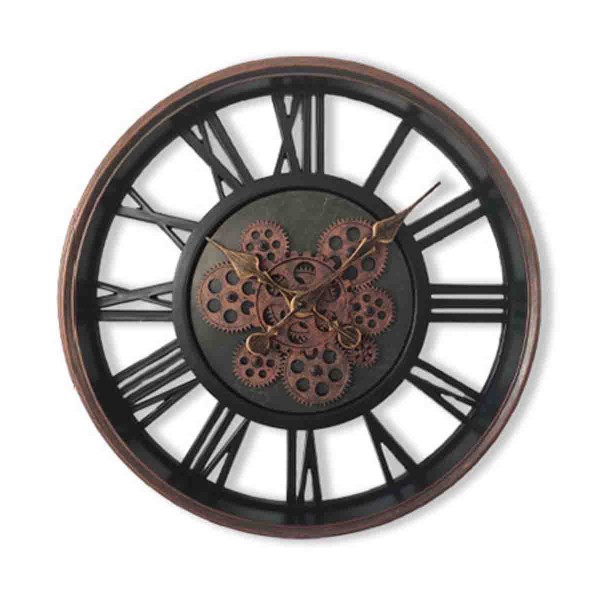 LAUREN TAYLOR - Horloge murale laiton antique vintage