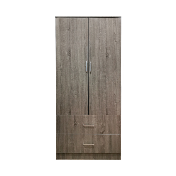 Wardrobe Dark Natural Wood