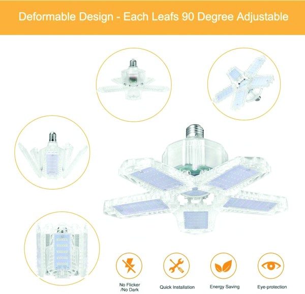 WATTSON | Lampe COB DEL transparente pliable | 100W