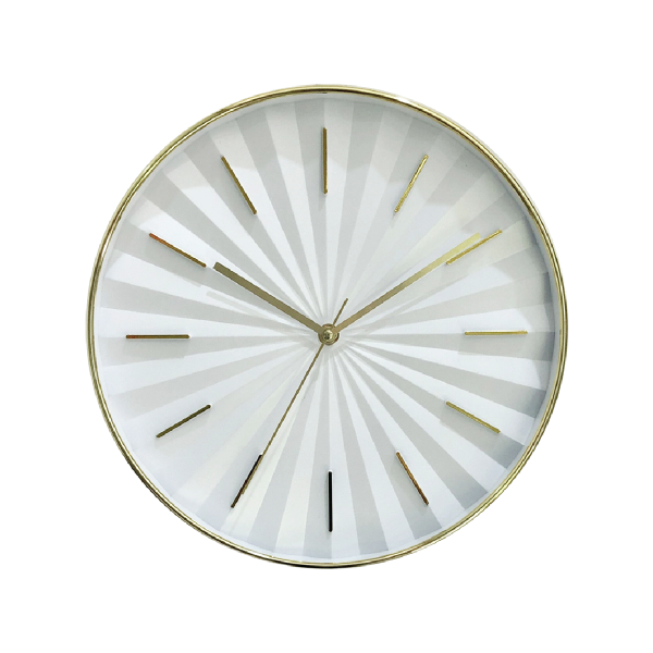 Horloge Blanc/or 12po